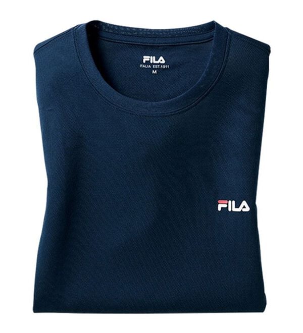 LAVIENNE（ラヴィエンヌ）の「ＦＩＬＡメッシュインナーＴシャツ（Tシャツ）」｜ネイビー