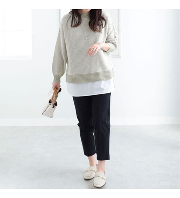 BELLUNA（ベルーナ）の「ストレッチ素材美脚テーパードパンツ（テーパードパンツ）」｜詳細画像