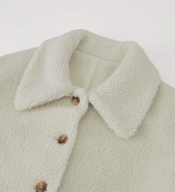 RANAN（ラナン）の「ステンカラーボアコート（ハーフコート）」｜詳細画像