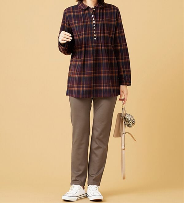 BELLUNA（ベルーナ）の「なめらかボンディング美脚ストレートパンツ（フルレングスパンツ）」｜詳細画像