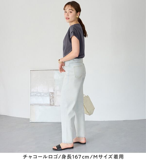 Viola e Viola（ヴィオラ エ ヴィオラ）の「脱普通！すっきり見え大人の上品Ｔシャツ（Tシャツ）」｜詳細画像