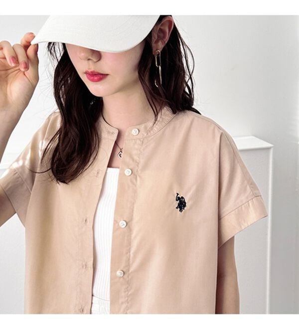 GeeRA（ジーラ）の「【ＵＳ．ＰＯＬＯ．ＡＳＳＮ】フレンチスリーブシャツ（シャツ）」｜詳細画像