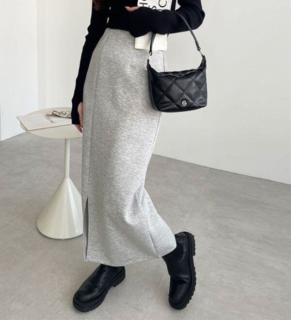 GeeRA（ジーラ）の「楽ちん！滑らか美ラインダンボールナロースカート（ロングスカート）」｜詳細画像