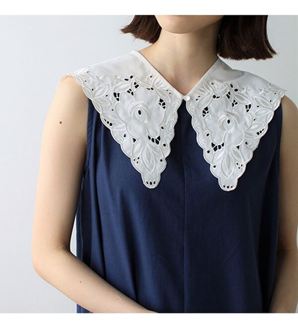 GeeRA（ジーラ）の「カットワーク刺しゅう付け衿（その他ファッション小物）」｜詳細画像