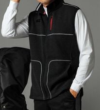 「＜ツアーステージ＞バーズアイ裏起毛ベスト（メンズベスト）」