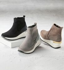 BELLUNA（ベルーナ）の「４Ｅ厚底ビジュー使いストレッチブーツ（ブーツ）」