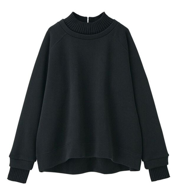 RANAN（ラナン）の「裏起毛！毛玉になりにくい！ニット切替プルオーバー（カットソー）」｜詳細画像