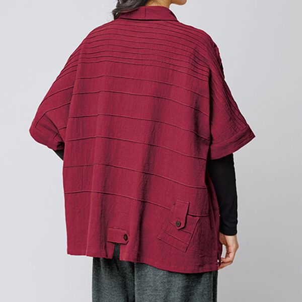 BELLUNA（ベルーナ）の「綿１００％タックデザインジャケット（その他ジャケット）」｜詳細画像