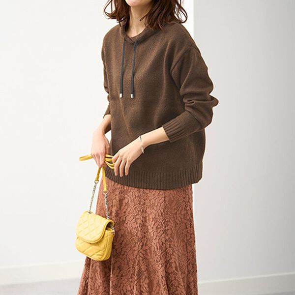 BELLUNA（ベルーナ）の「配色使いほっこりエコニットプルオーバー（ニット・セーター）」｜詳細画像