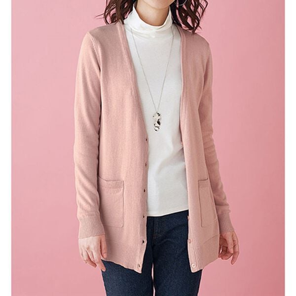 BELLUNA（ベルーナ）の「ヨレにくい！綿１００％ニットカーディガン（ニットカーディガン）」｜詳細画像