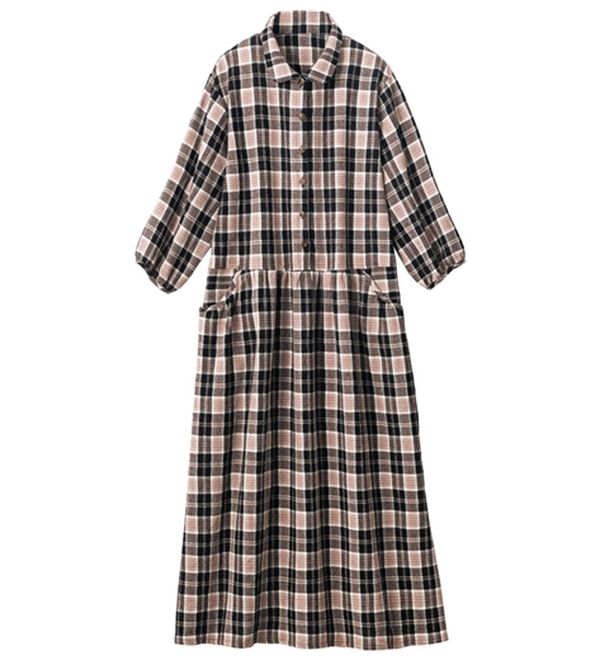 ルフラン（ルフラン）の「【２色組】格子ジャカードの涼やかワンピース（その他ワンピース）」｜詳細画像