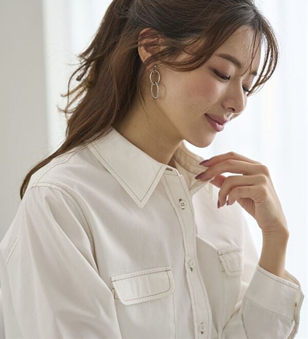 BELLUNA（ベルーナ）の「Ｇジャン未満の軽やかライトオンスデニムシャツ（シャツ）」｜詳細画像