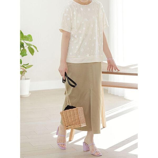 RANAN（ラナン）の「チノライクロングタイトスカート（ロングスカート）」｜詳細画像