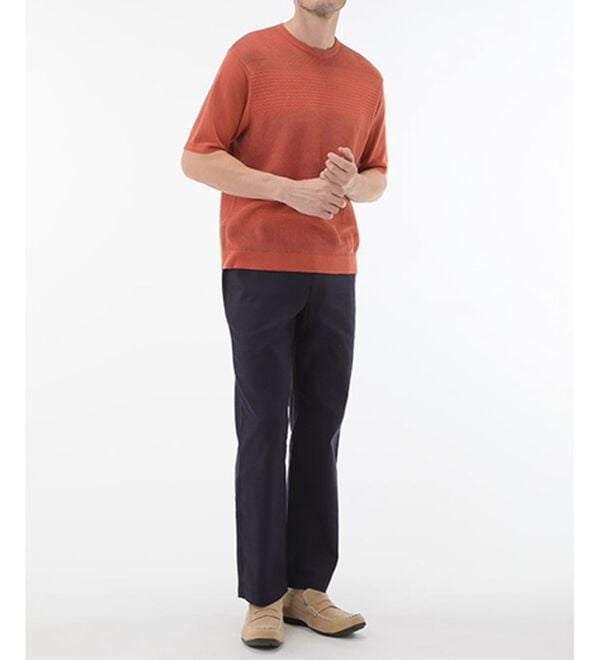 「＜コムルヴァン・オム＞涼感バンブーニットＴシャツ（メンズＴシャツ）」｜詳細画像