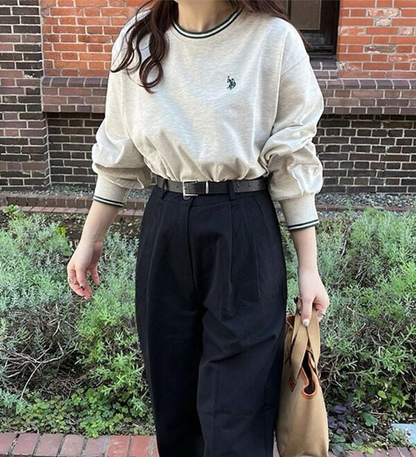 GeeRA（ジーラ）の「【Ｕ．Ｓ．　ＰＯＬＯ　ＡＳＳＮ．】配色ラインロンＴ（カットソー）」｜詳細画像