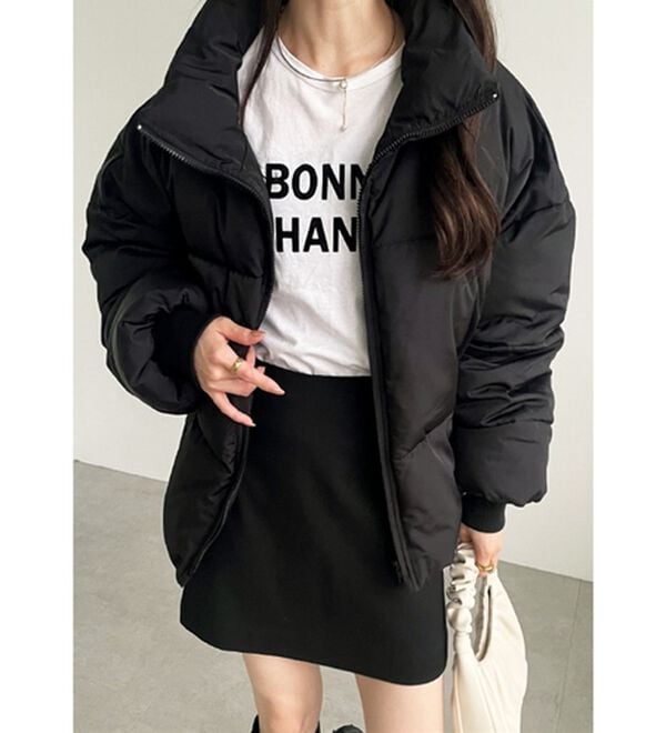 GeeRA（ジーラ）の「スタンドカラーフェイクダウンジャケット（ダウンコート・ジャケット・ベスト）」｜詳細画像