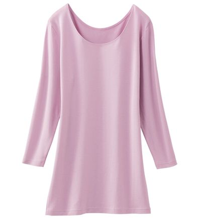 LAVIENNE（ラヴィエンヌ）の「テンセル（ＴＭ）繊維コットン混７分袖インナー（肌着・インナーウェア）」