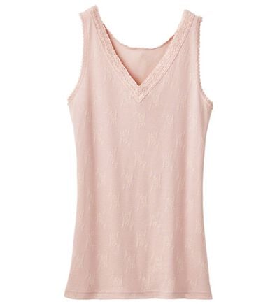 「なめらかシルク入りジャカードタンク（肌着・インナーウェア）」