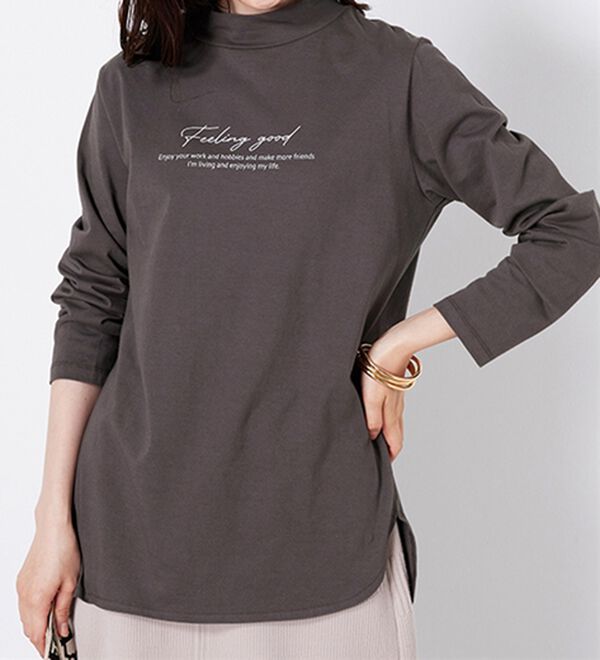 BELLUNA（ベルーナ）の「綿１００％ロゴデザインプルオーバー（カットソー）」｜詳細画像