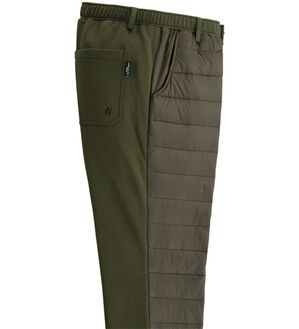 「＜コムルヴァン・オム＞すっきり暖かダウンパンツ（メンズフルレングスパンツ）」｜カーキ