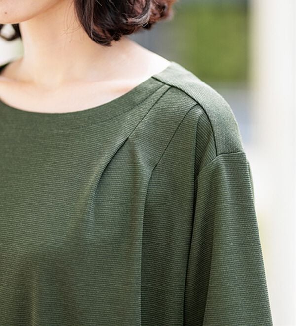 BELLUNA（ベルーナ）の「【接触冷感】かのこ素材タックデザインチュニックワンピース（その他ワンピース）」｜詳細画像