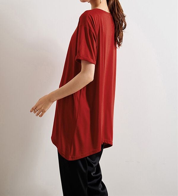 RANAN（ラナン）の「ひんやり！レディゆるシルエットＴシャツ（カットソー）」｜詳細画像