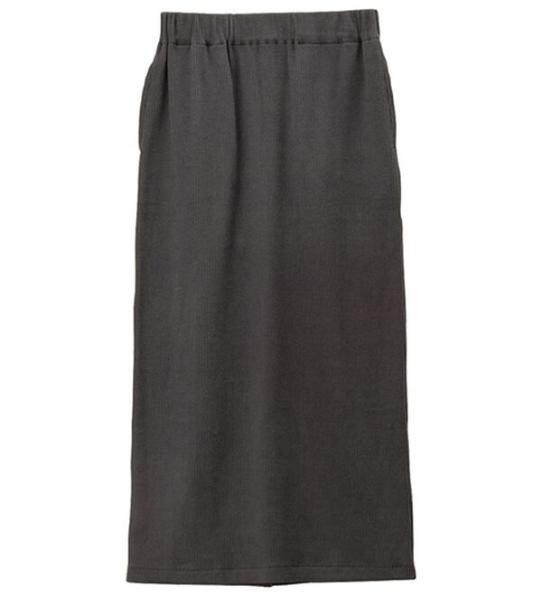 GeeRA（ジーラ）の「【着回し力◎】楽ちんすっきり見え！リブロングスカート（ロングスカート）」｜詳細画像