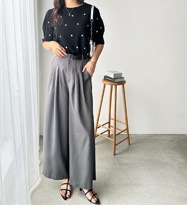 GeeRA（ジーラ）の「ドット柄ジャガードトップス（ニット・セーター）」｜詳細画像