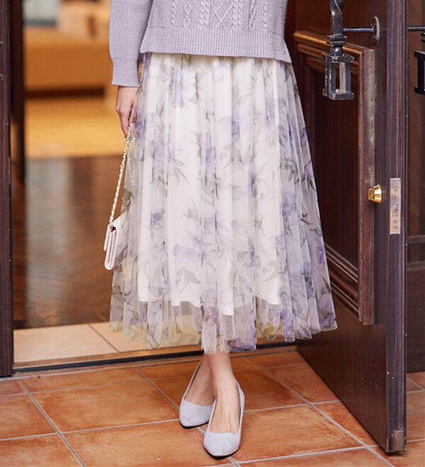 galliano 花柄テキストプリントミニスカート希少　サイズ40 花柄ミニスカート | レディースファッション通販 - DHOLIC