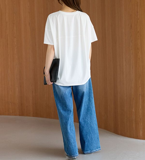 BELLUNA（ベルーナ）の「シュッと体型カバー！コクーンTシャツ（カットソー）」｜詳細画像