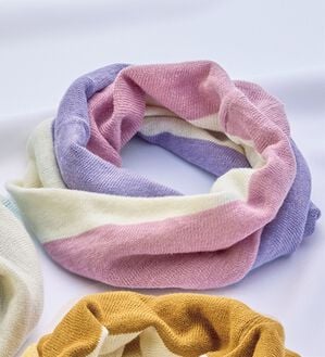 「日本製　綿麻ＵＶスヌード（その他ファッション小物）」｜ラベンダー