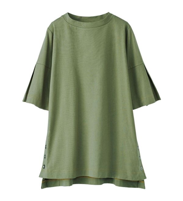 BELLUNA（ベルーナ）の「ひんやりキシリトール加工綿１００％プルオーバー（カットソー）」｜詳細画像