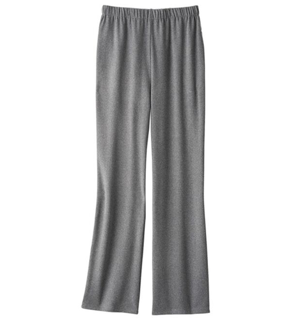 VINNO（ヴィノ）の「暖かピーチ起毛・ワイドパンツ（ワイドパンツ・ガウチョ）」｜チャコール