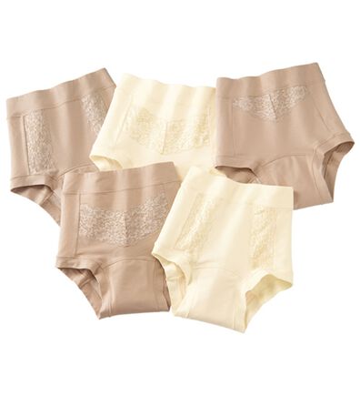 LAVIENNE（ラヴィエンヌ）の「【５枚組】肌なじみのよい色だけの安心ショーツ（安心ショーツ）」