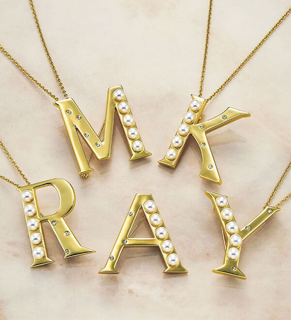 ★専用★3348ヴィンテージ☆L.Razza/M イニシャルブローチ他3点 桂由美監修＞イニシャルブローチペンダント - ベルーナ【公式】