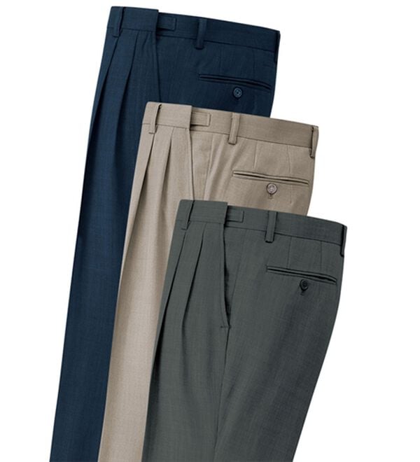 裾上げ済杢調アジャスター付スラックス - ベルーナ【公式】