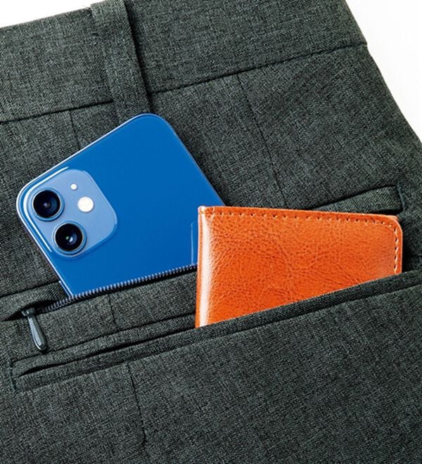 「【３本組】＜ダンロップ・リファインド＞吸汗速乾楽らく定番スラックス（メンズフルレングスパンツ）」｜詳細画像