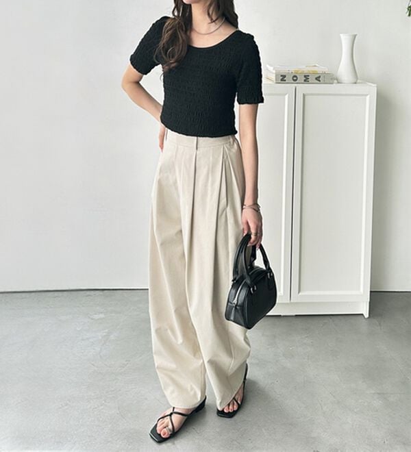 GeeRA（ジーラ）の「バレエネックシャーリングカットソー（カットソー）」｜詳細画像