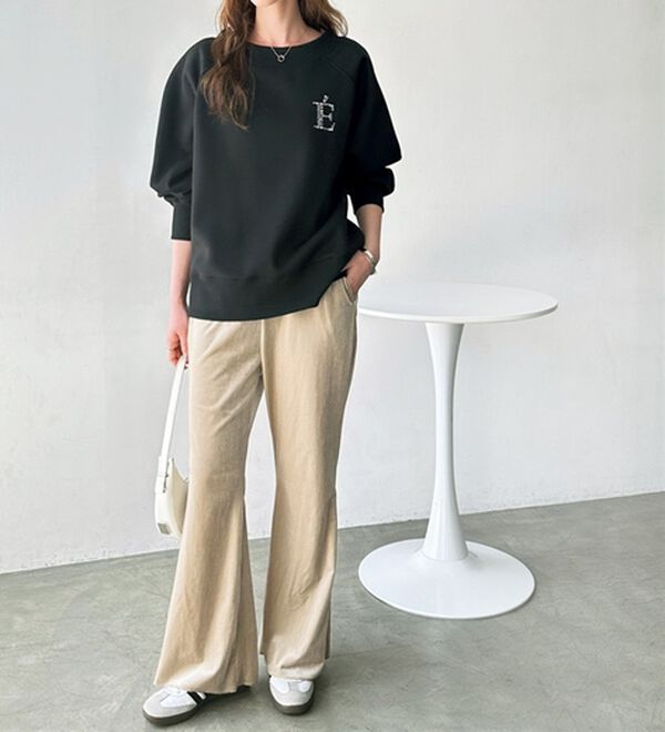 GeeRA（ジーラ）の「ベロアフレアパンツ（フルレングスパンツ）」｜詳細画像