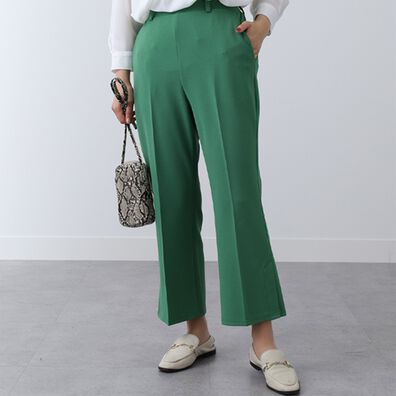 BELLUNA（ベルーナ）の「ジョーゼット裾スリットフレアーパンツ（フルレングスパンツ）」