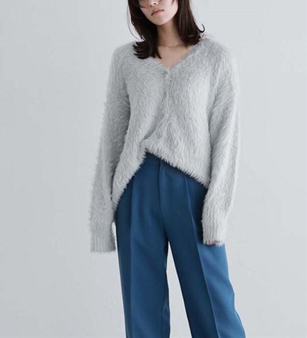 Pierrot（ピエロ）の「シャギーニットカーディガン（ニットカーディガン）」｜詳細画像