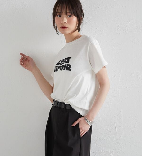 RANAN（ラナン）の「【汗シミ防止】ロゴプリントT（Tシャツ）」｜詳細画像