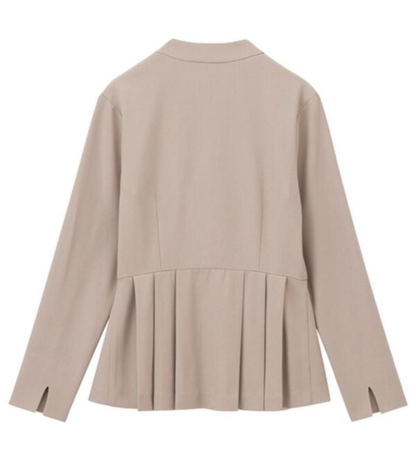 GeeRA（ジーラ）の「【２点セット】パールボタンペプラムプリーツブラウスセットアップ（その他スーツ）」｜詳細画像