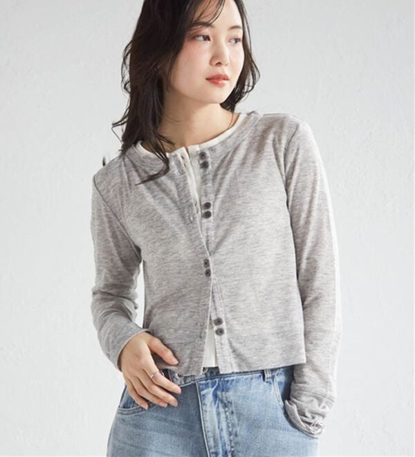 RANAN（ラナン）の「シアーリブカーディガン（その他カーディガン）」｜詳細画像