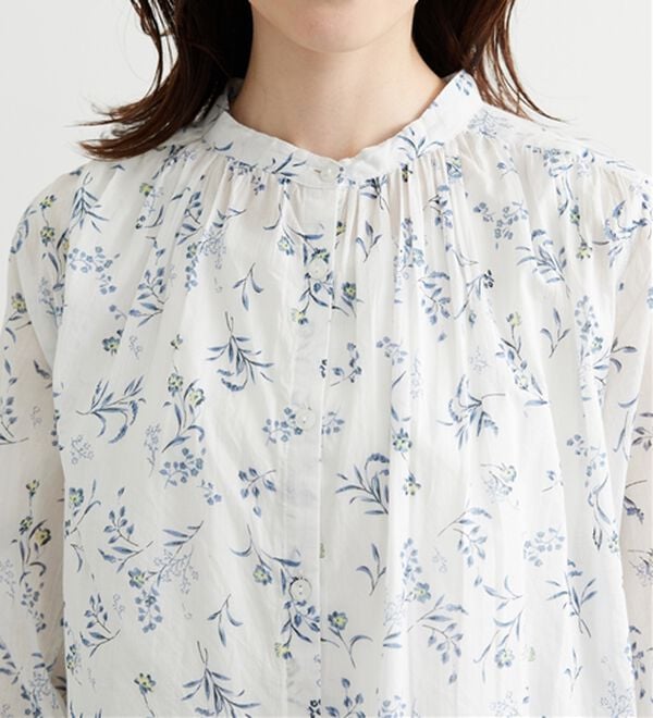 BELLUNA（ベルーナ）の「綿100％ギャザーデザインブラウス（ブラウス）」｜詳細画像