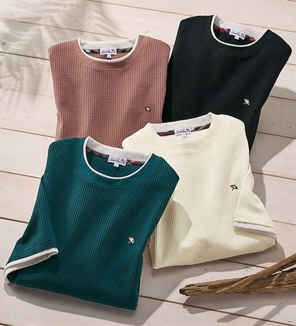 「＜アーノルド　パーマー＞ワッフルレイヤードＴシャツ（メンズＴシャツ）」｜詳細画像