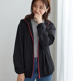 BELLUNA（ベルーナ）の「花粉対策！防風&times;はっ水パーカー（ブルゾン）」｜黒