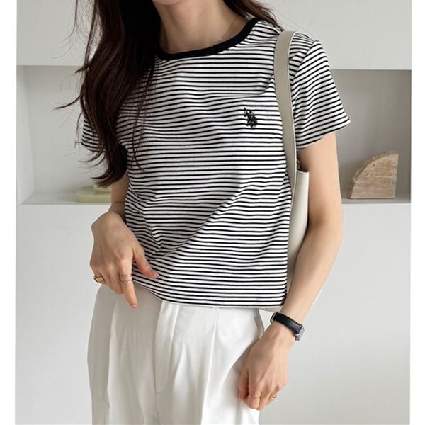 GeeRA（ジーラ）の「【ＵＳ．ＰＯＬＯ．ＡＳＳＮ】汗染み防止ミニＴシャツ（Tシャツ）」｜詳細画像