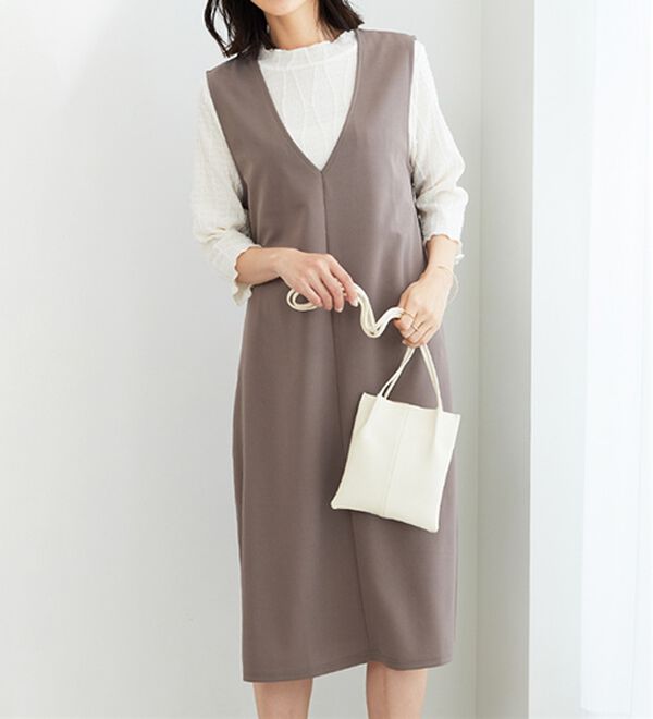 BELLUNA（ベルーナ）の「【2点セット】ジャカードプルオーバー＆ジャンスカセット（アンサンブル）」｜詳細画像