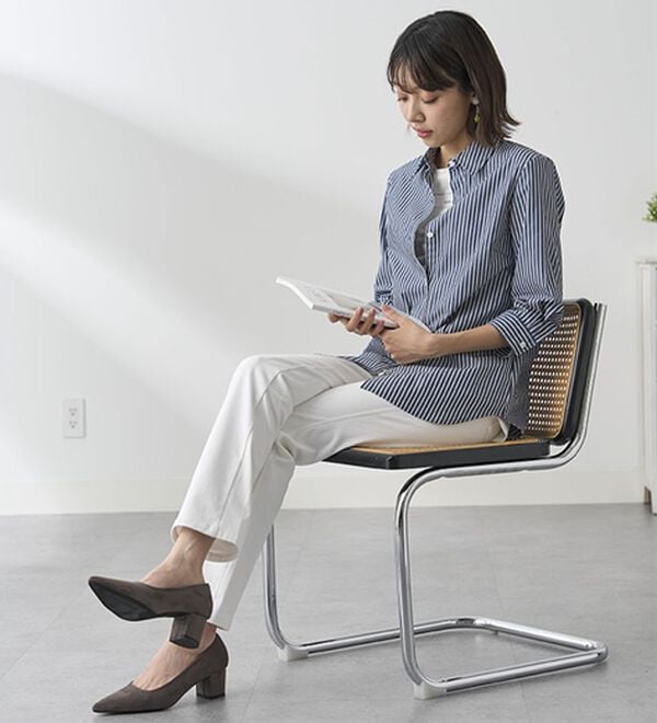 BELLUNA（ベルーナ）の「【選べる裏側】ぐん伸びニットデニムパンツ（フルレングスパンツ）」｜詳細画像